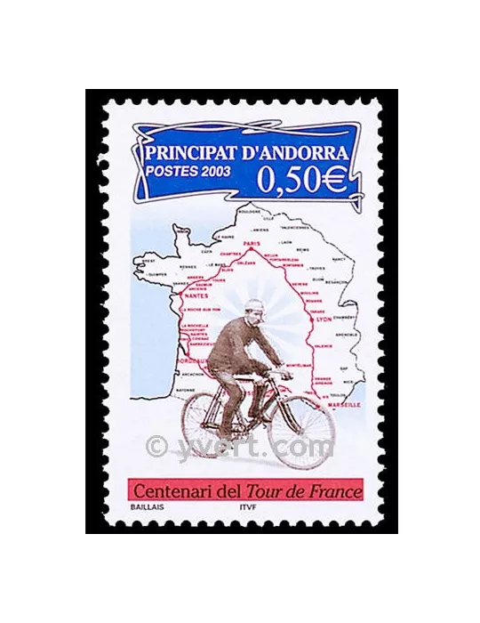 n° 582 -  Timbre Andorre Poste