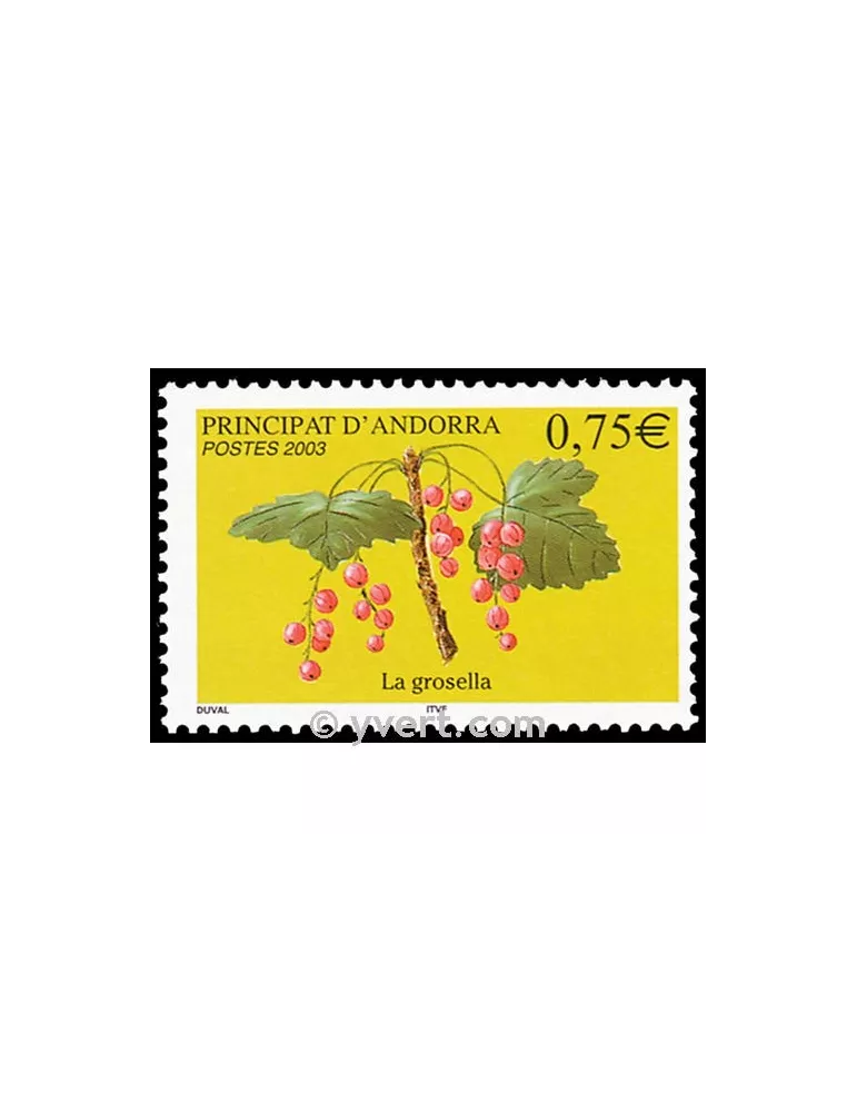 n° 585 -  Timbre Andorre Poste