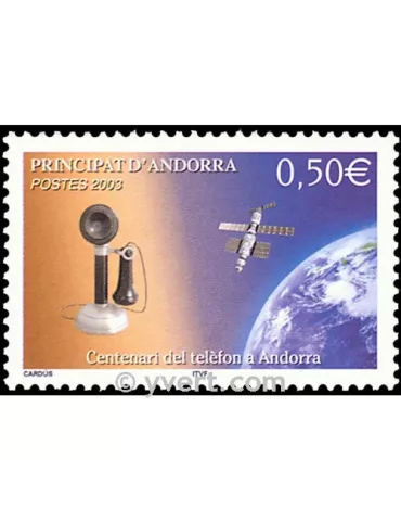 n° 586 -  Timbre Andorre Poste