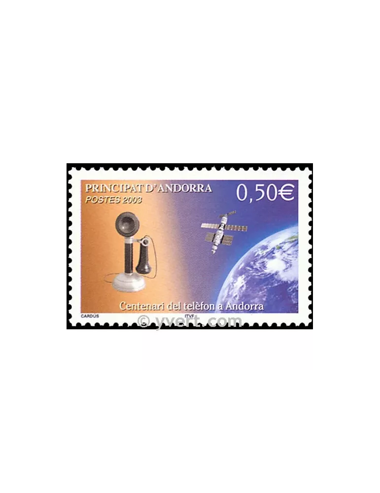 n° 586 -  Timbre Andorre Poste