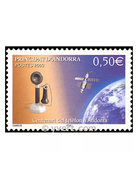 n° 586 -  Timbre Andorre Poste