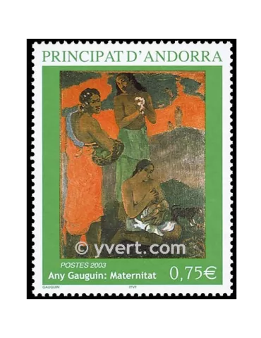 n° 587 -  Timbre Andorre Poste