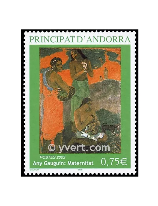 n° 587 -  Timbre Andorre Poste