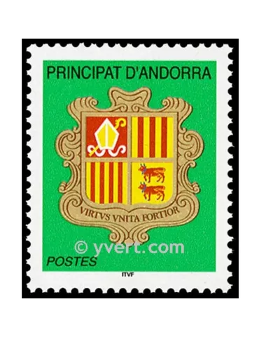 n° 588 -  Timbre Andorre Poste