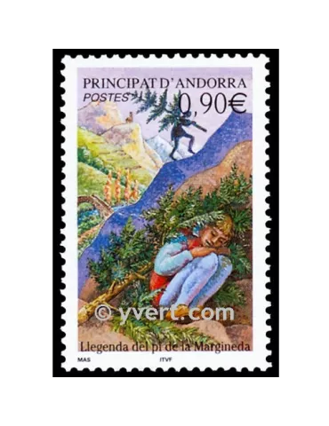n° 590 -  Timbre Andorre Poste