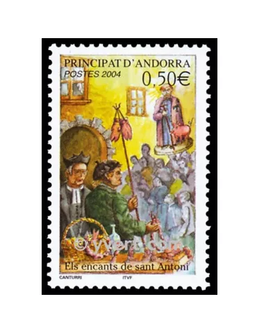 n° 591 -  Timbre Andorre Poste