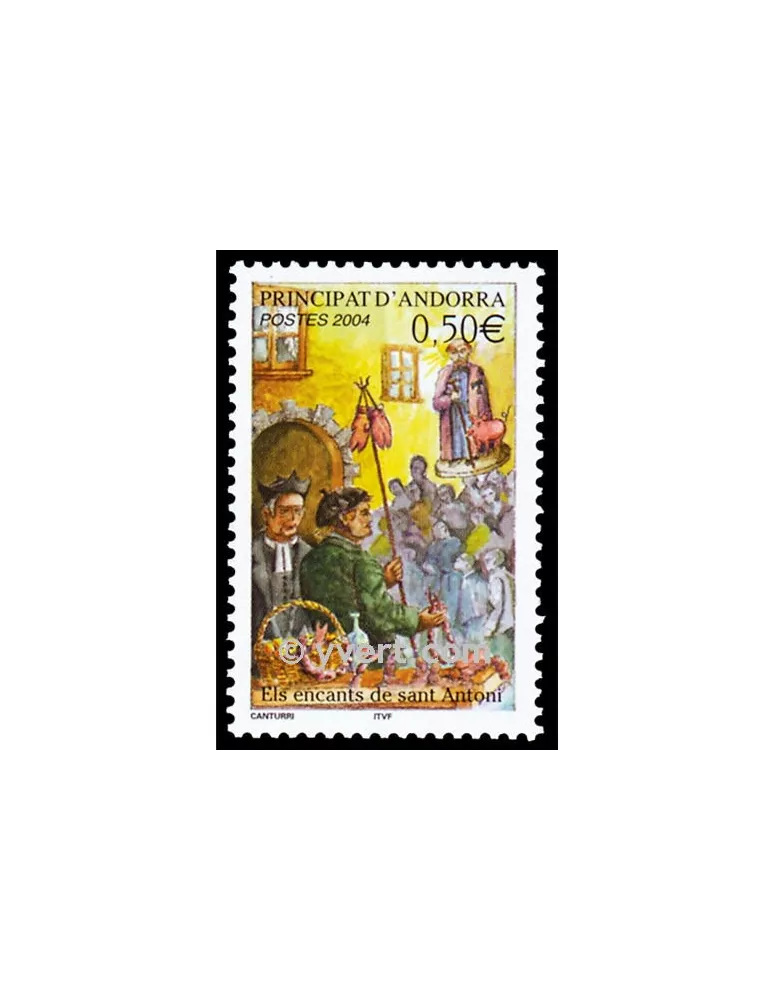 n° 591 -  Timbre Andorre Poste
