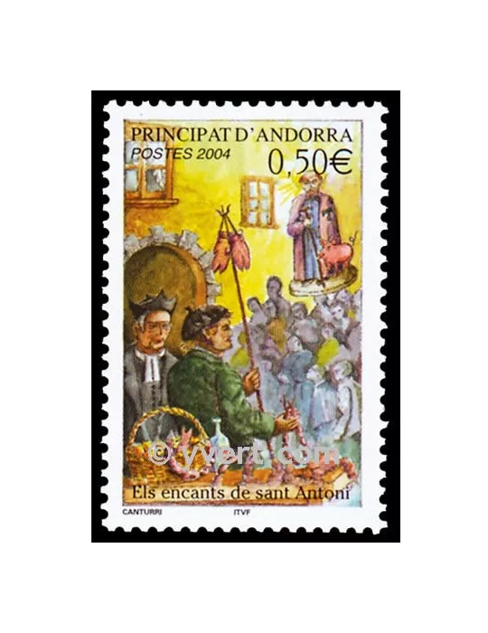 n° 591 -  Timbre Andorre Poste