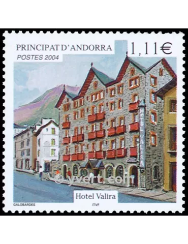 n° 593 -  Timbre Andorre Poste