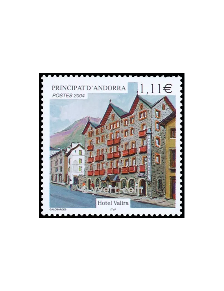 n° 593 -  Timbre Andorre Poste