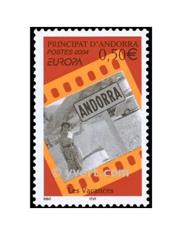 n° 594 -  Timbre Andorre Poste
