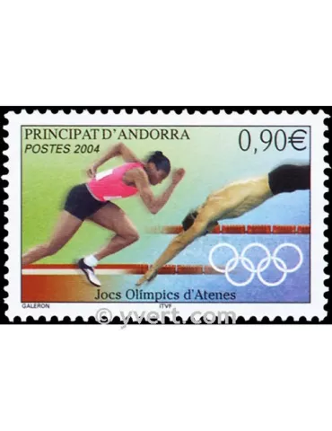 n° 598 -  Timbre Andorre Poste
