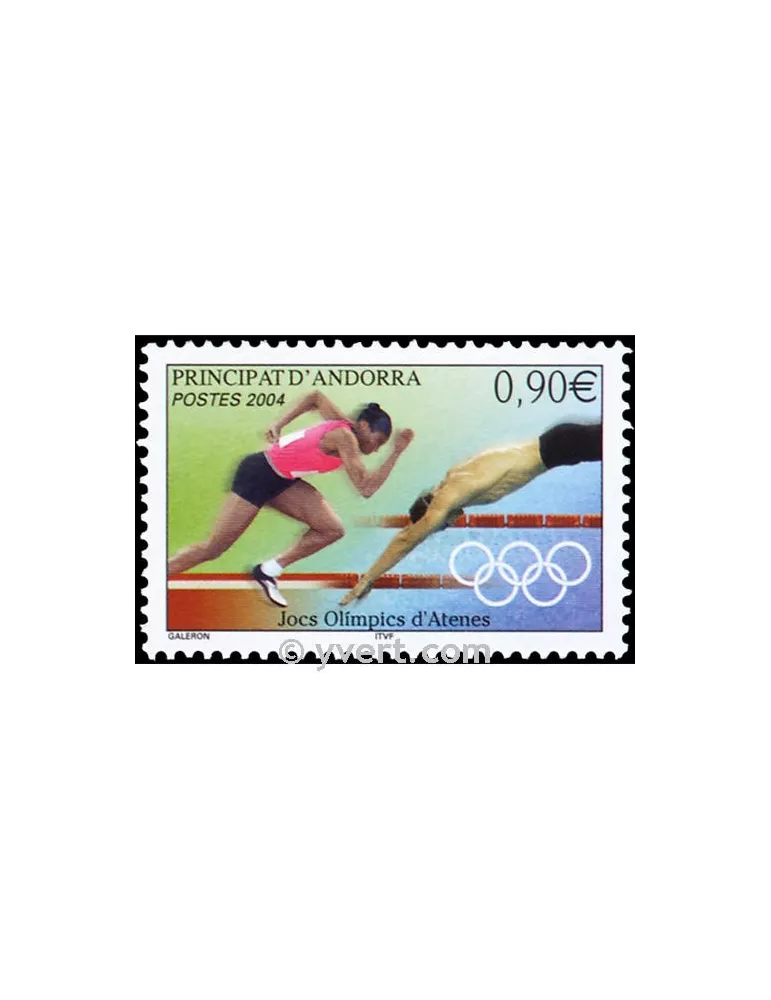 n° 598 -  Timbre Andorre Poste