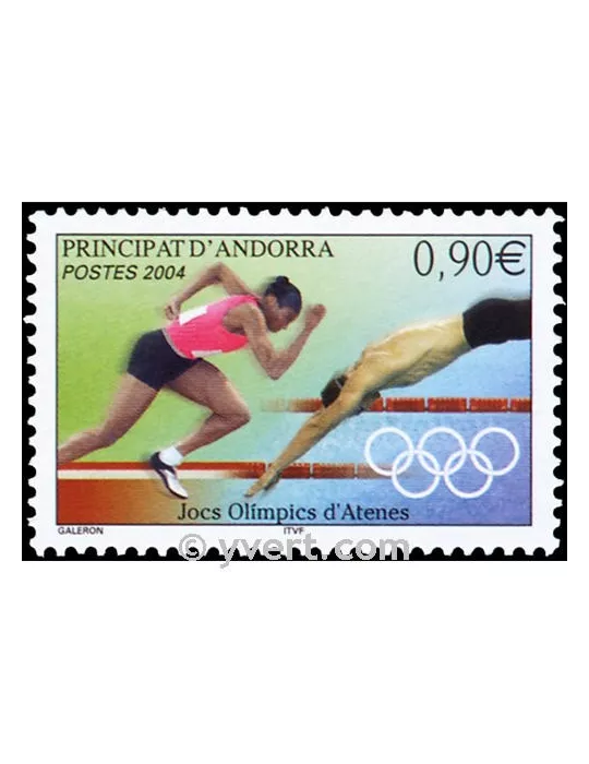 n° 598 -  Timbre Andorre Poste