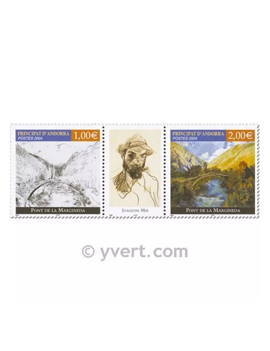 n° 599/600 -  Timbre Andorre Poste
