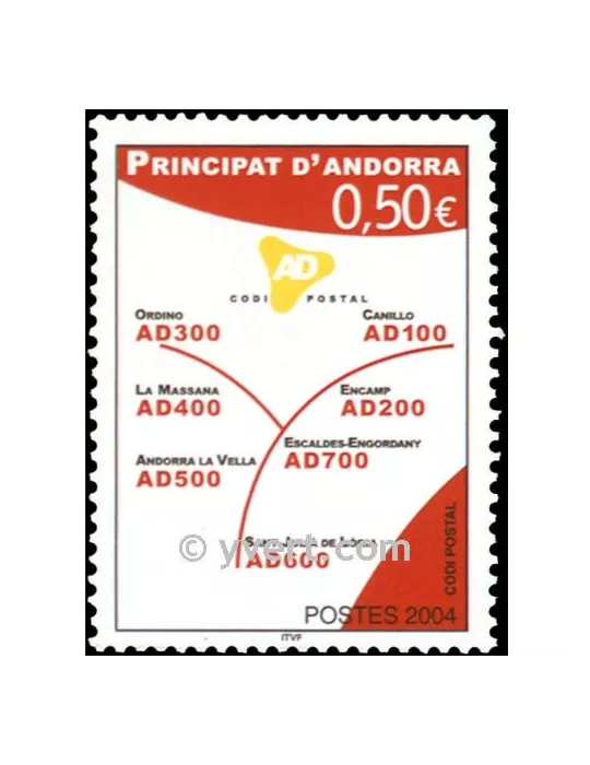 n° 601 -  Timbre Andorre Poste