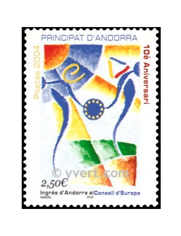 n° 602 -  Timbre Andorre Poste