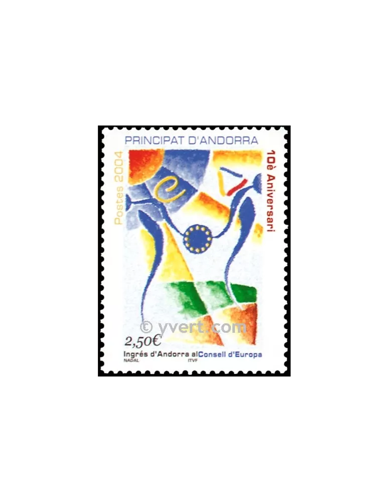 n° 602 -  Timbre Andorre Poste