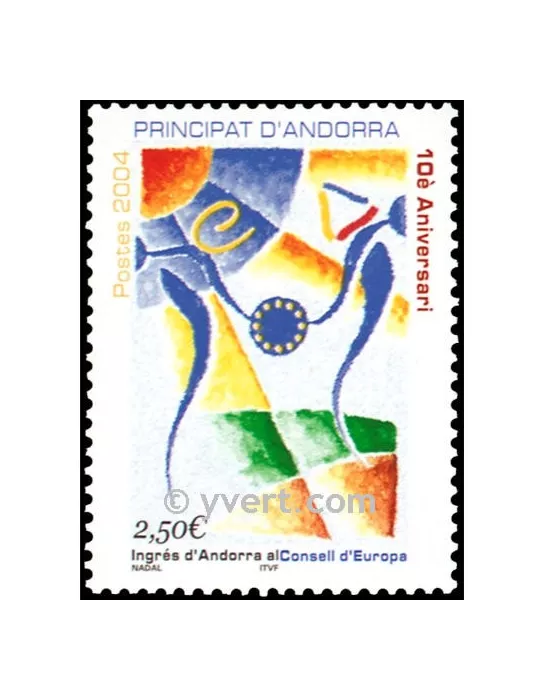 n° 602 -  Timbre Andorre Poste