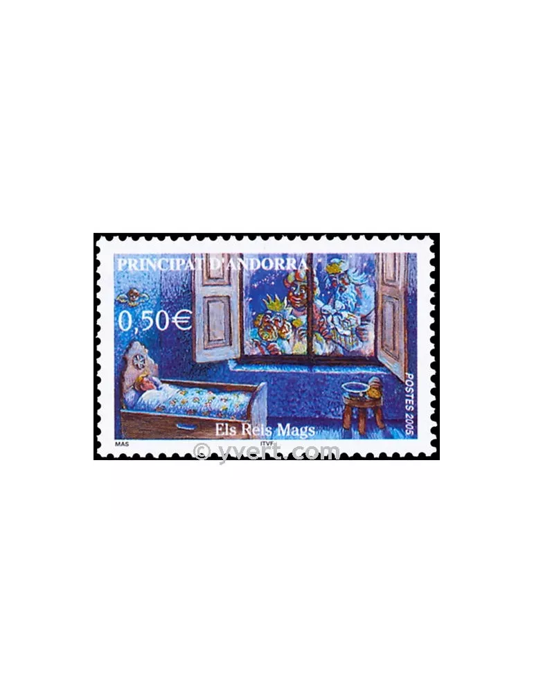 n° 604 -  Timbre Andorre Poste