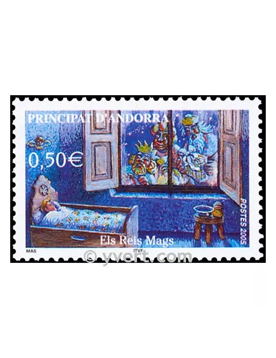 n° 604 -  Timbre Andorre Poste