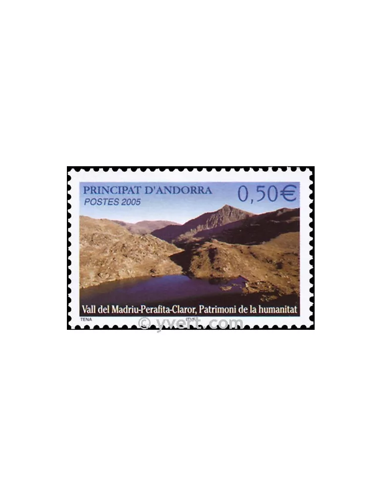 n° 605 -  Timbre Andorre Poste