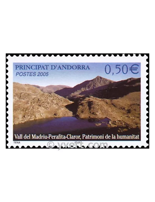 n° 605 -  Timbre Andorre Poste