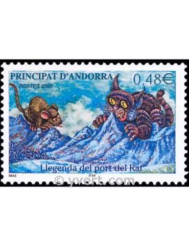 n° 606 -  Timbre Andorre Poste