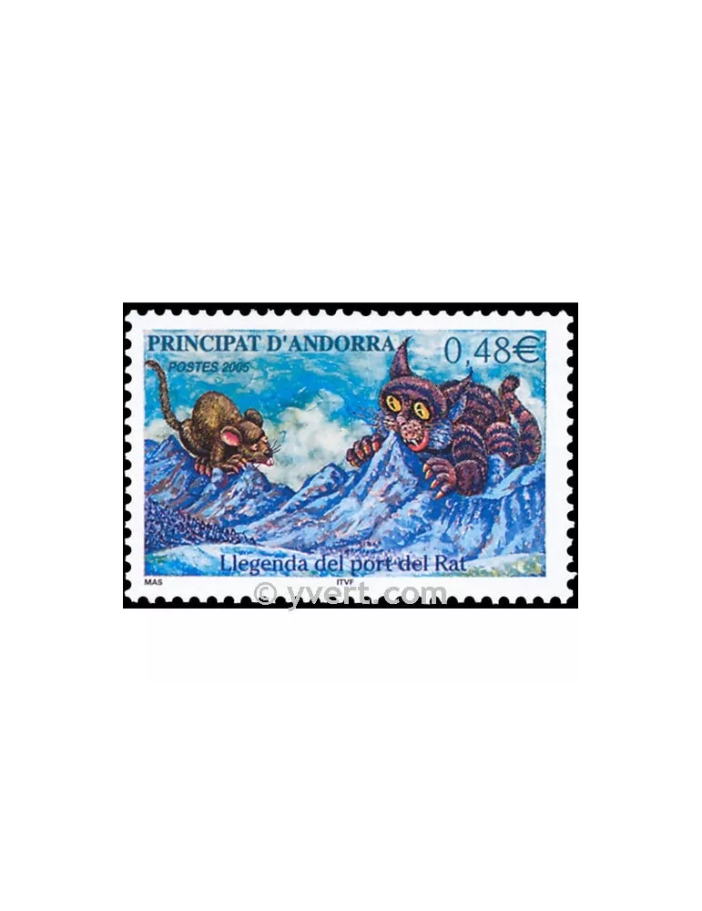 n° 606 -  Timbre Andorre Poste