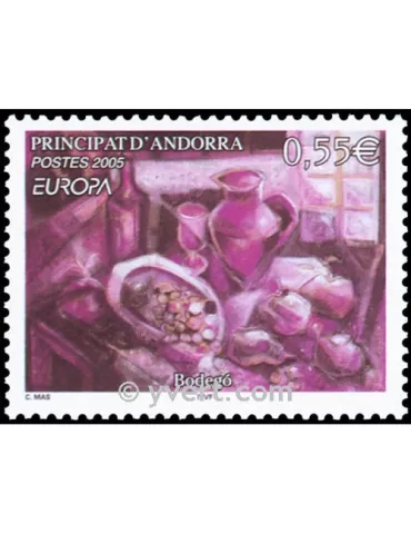 n° 608 -  Timbre Andorre Poste