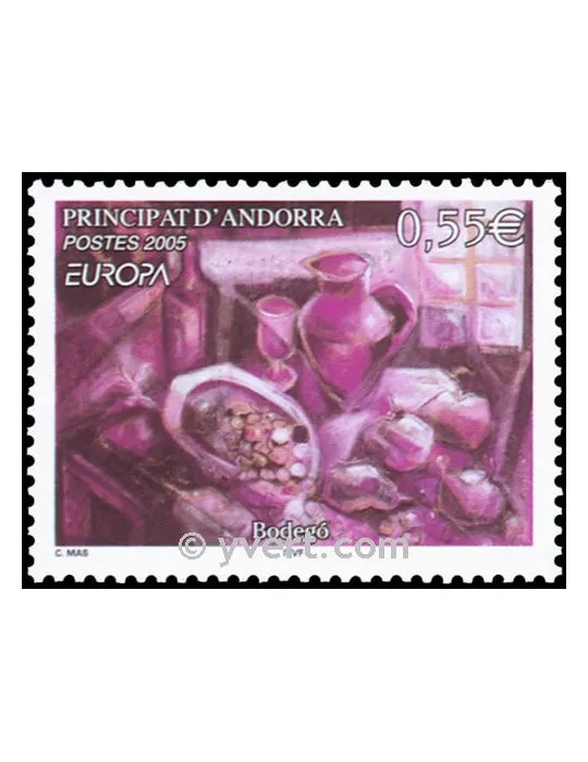 n° 608 -  Timbre Andorre Poste