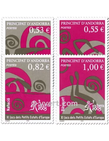 n° 609/612 -  Timbre Andorre Poste