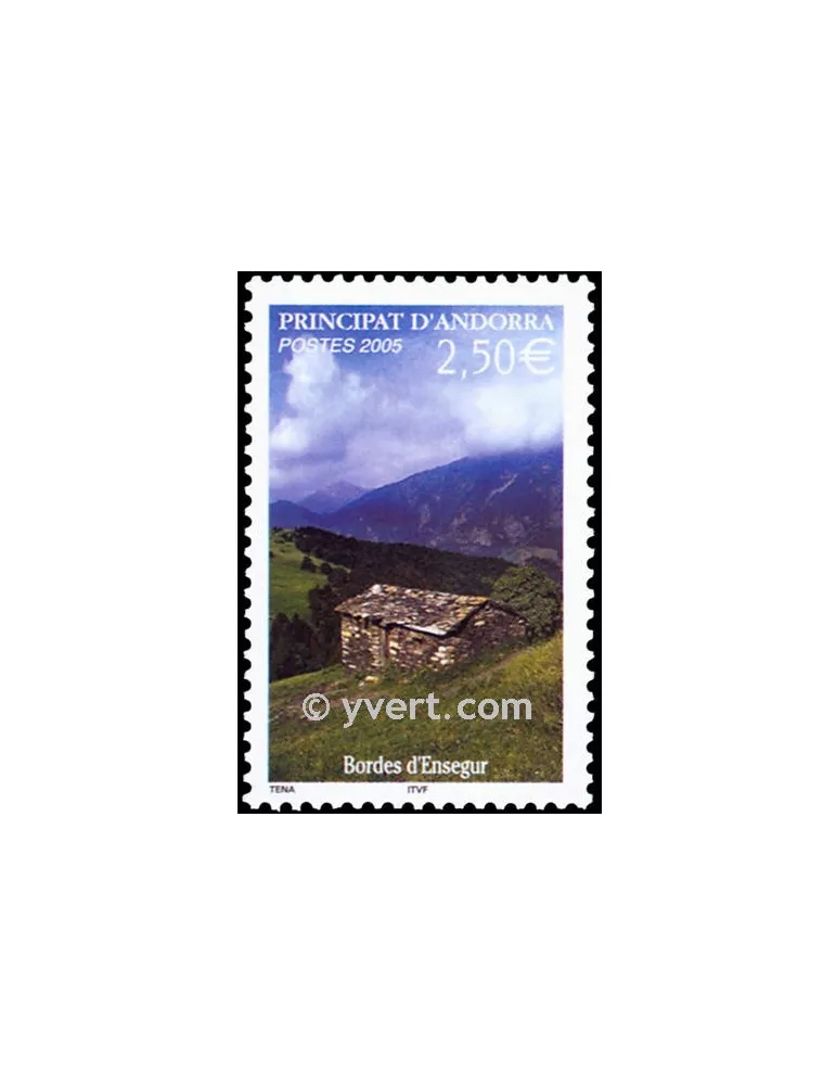 n° 613 -  Timbre Andorre Poste