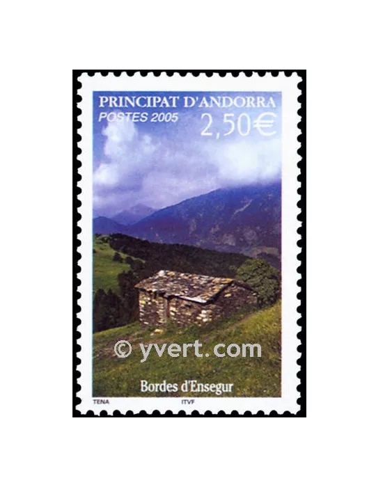 n° 613 -  Timbre Andorre Poste