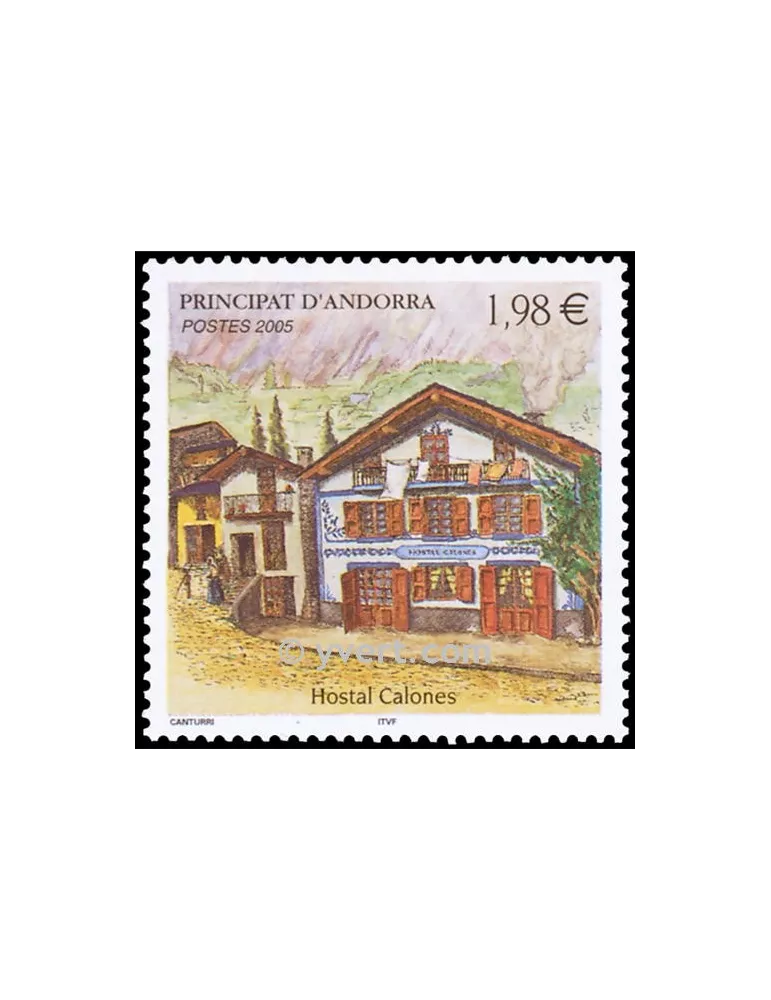 n° 616 -  Timbre Andorre Poste