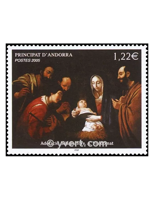 n° 619 -  Timbre Andorre Poste