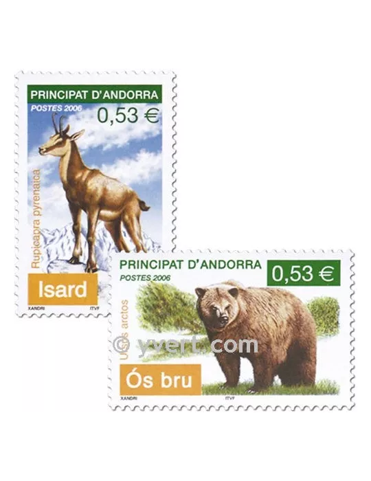 n° 620/621 -  Timbre Andorre Poste
