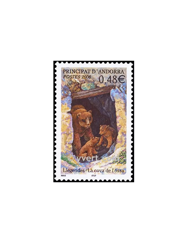 n° 626 -  Timbre Andorre Poste