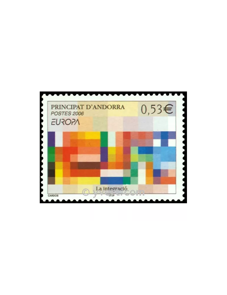 n° 627 -  Timbre Andorre Poste