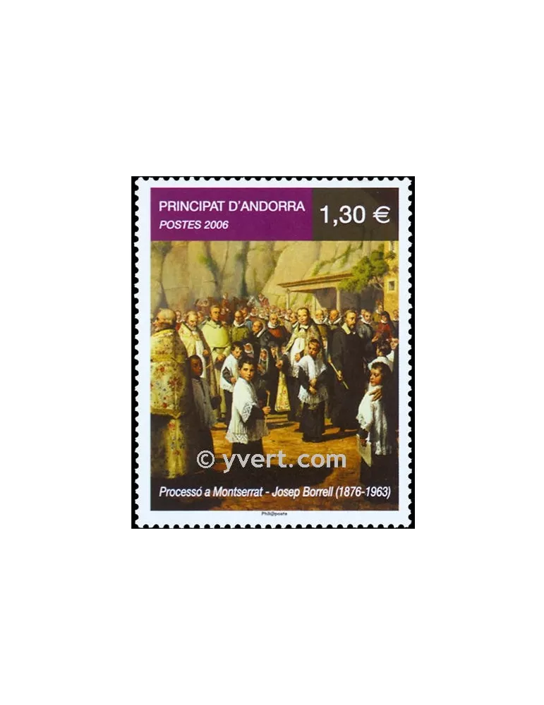 n° 631 -  Timbre Andorre Poste