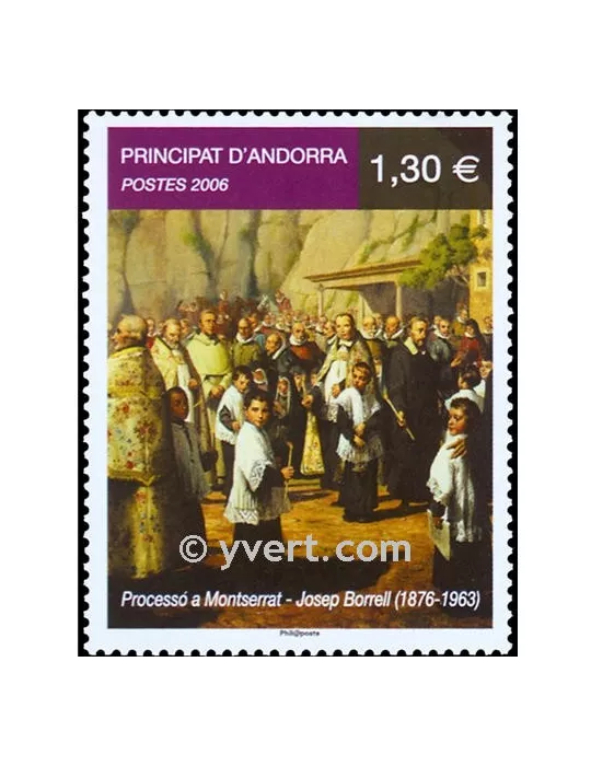 n° 631 -  Timbre Andorre Poste