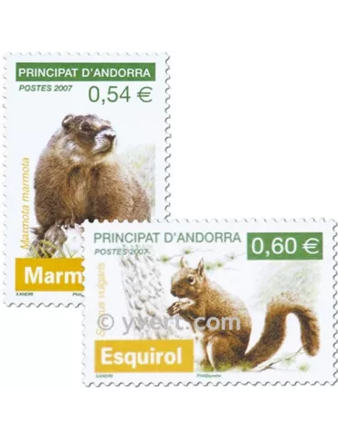 n° 634/635 -  Timbre Andorre Poste