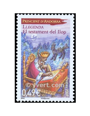 n° 636 -  Timbre Andorre Poste