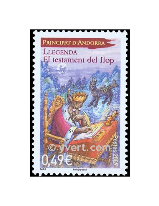 n° 636 -  Timbre Andorre Poste