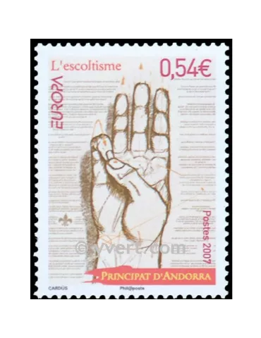 n° 640 -  Timbre Andorre Poste