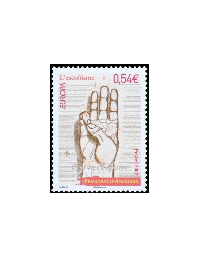 n° 640 -  Timbre Andorre Poste