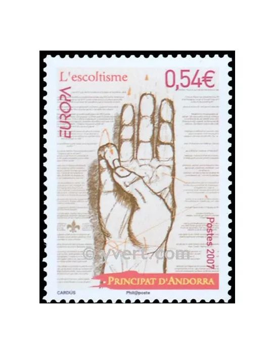 n° 640 -  Timbre Andorre Poste