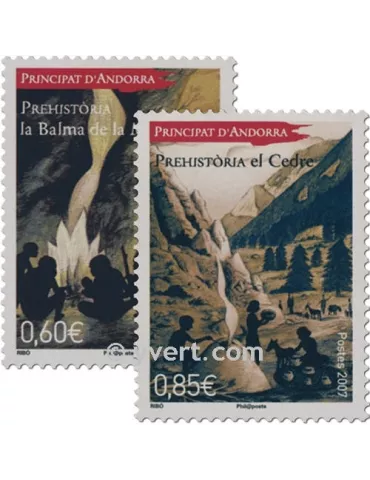 n° 646/647 -  Timbre Andorre Poste