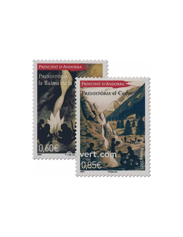 n° 646/647 -  Timbre Andorre Poste