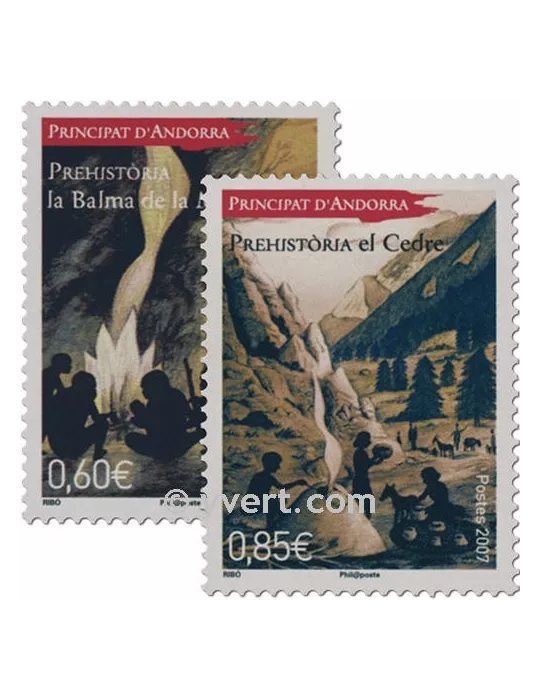 n° 646/647 -  Timbre Andorre Poste